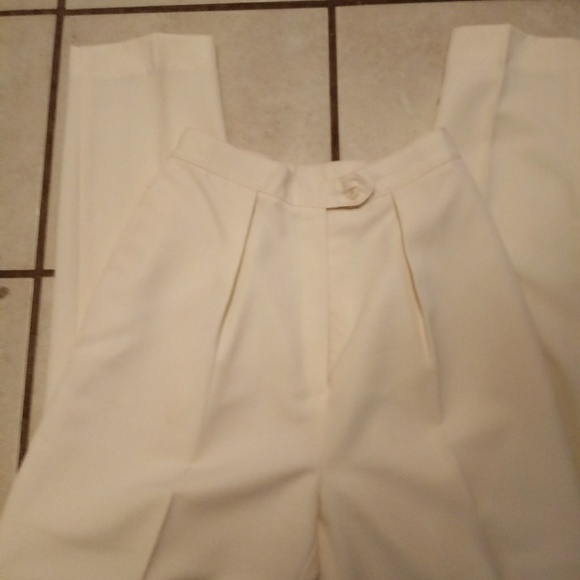 Cream and Navy Applause 3 pant and jacket suit - Picture 2 of 5